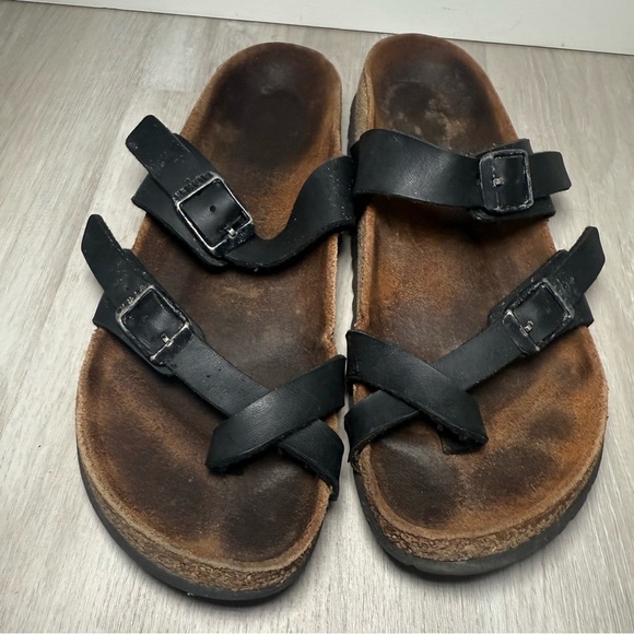 Birkenstock Mayari Birko-Flor Women's Sandal Black Size 36 US 5 - Picture 1 of 5
